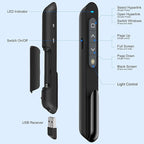 Presentation Clicker Wireless Presenter,2.4GHz Presenter Clicker PPT Clicker on Laptop Computer, Presentation Remote Clicker for Office Classroom