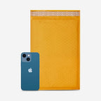 HOLPACK Golden Kraft Bubble Mailers 8.5x12 inch - 100 pack, Self-Seal Cushioning Padded Envelopes #2 | Small Business eCommerce shipping jewelry, makeup, cosmetics, and more - MADE IN USA