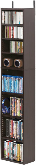 FURINNO Indo 8-Tier Media Tower, Espresso