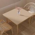 Zinkooat Leather Table Cover,1.8mm Thick,40x40 Inch Table Protector,Table Protector for Dining Room Table,Dining Table Cover,Table Cover Protector.(Light Brown+Gray,40x40)