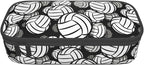 HKHEHOP Volleyball Ball Pattern Pencil Case Big Capacity Storage Pencil Pouch Stationery Bags With Zipper Portable Pen Holder Box Organizer For Boys Girls Teens Student College School Office Supplies