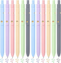 FIOVER Colored Pens, 12 Pack Colorful Gel Pens, Quick-Dry 0.7mm Medium Point for Journaling, Note Taking, Doodling, Aesthetic Office School Supplies, Gifts for Women Men(12PCS Multiple Colors)