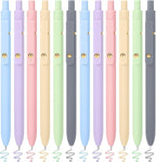FIOVER Colored Pens, 12 Pack Colorful Gel Pens, Quick-Dry 0.7mm Medium Point for Journaling, Note Taking, Doodling, Aesthetic Office School Supplies, Gifts for Women Men(12PCS Multiple Colors)