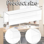 Cubicle Name Plate Holders Cubicle Name Plate Sign Holder Name Plate Bracket Double Sided Nameplates for Walls 2X8 PET Material Changeable Cubicle Name Plate Holder for School Office (12)