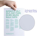 Uinkit 120 Sheets Presentation Paper Matte 8.5x11 Inkjet 48lb 180gsm Single Side Printable Photo for All Dye Ink Inkjet Printers
