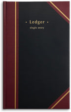 STAPLES Ledger Book, Black, 150 Sheets – Hardbound Record Book for Accounting, Finance & Business Logs