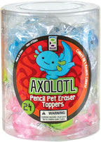 Raymond Geddes Axolotl Pencil Top Erasers (Pack of 24)
