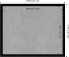 Amanti Art Black Framed Magnetic Board 17x21 Small Vision Board for use with Magnets, 100% Metal Sheet to Display Items as Office Decor or for Home Organization in mudroom, Kitchen or Kids Room
