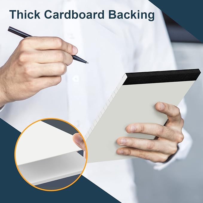 8 Pack Legal Pads 4x6 Inch 30 Sheets Mini Lined Paper Pads for Office Supplies Taking Notes/Writing List, Small Notepads College Ruled Legal Memo Pad for Home, Office, School, or Business Writing Pad