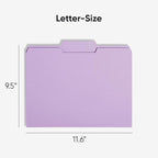 Smead Standard File Folders, 100 Count, Assorted Pastel Colors, 1/3-Cut Tabs, Letter Size (11953)