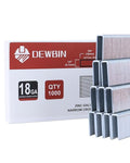 DEWBIN 18 Gauge Narrow Crown Staples, 1000 Cts 5/8-Inch 18GA Heavy Duty Galvanized Upholstery Staples for Electric or Pneumatic Narrow Crown Stapler Guns