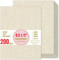 200 Sheets Parchment Resume Paper - 8.5 x11" Double-Sided Certificate Paper - 100 GSM Textured Stationary for Menus,Invitations,Resumes,Diplomas - Printing & Writing Friendly (Ivory)