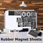 20Pcs/set Large Size Dies & Stamp Storage Bags and Soft Rubber Magnetic Sheets for Die Cuts Resealable Magic Sticker Storage Pockets Organize Envelop Pockets Magnetic Sheets for Collets Cutting Dies