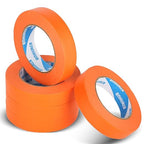 KIWIHUB Orange Painters Tape,1 inch x 60 Yards x 5 Rolls (300 Yards Total) - Medium Adhesive Masking Tape for Painting,Labeling,DIY Crafting,Decoration and School Projects