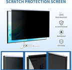 DEJIMAX 22 Inch Computer Privacy Screen for 16:10 Computer Monitor, Anti-Blue Light Monitor Privacy Screen Filter, Anti-UV Computer Shield, Hanging Type