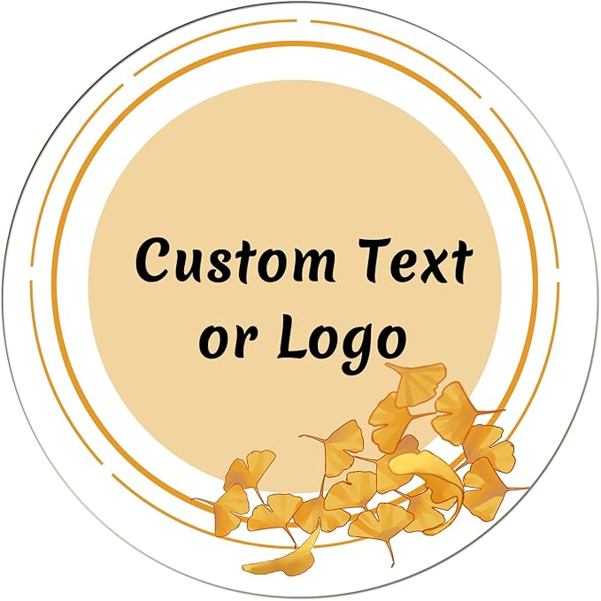 JOVELLO Personalized Custom Stickers - 60-1000 PCS Circle Custom Labels for Business, Logo, Office, Parties, etc (Labels Stickers-4)