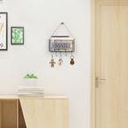 SRIWATANA Mail Holder Wall Mount, Mail Organizer Key Holder for Wall, Small Size, Weathered Grey