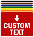 Custom Arrow,Custom Directional Sign, Down Arrow,18x24 Inches, Rust Free .063 Aluminum, Fade Resistant, Made in USA by My Sign Center