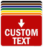 Custom Arrow,Custom Directional Sign, Down Arrow,18x24 Inches, Rust Free .063 Aluminum, Fade Resistant, Made in USA by My Sign Center