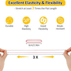 MOWPOG 700 Pcs Rubber Bands, Size #16 Reusable Elastic Rubber Band for Office Supplies File Folders, Home Packaging, Crafts DIY Bundling, Multipurpose (Colored)