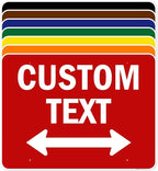 Custom Arrow,Custom Directional Sign, Two way Arrow,36x48 Inches, Rust Free DiBound, Fade Resistant, Made in USA by My Sign Center