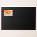 Lightomorrow Thickened Bulletin Board - 71 x 47 Inches, Decorative Felt Board Pin Board for Wall - 3' x 2' Foldable Photo Display Board with Self-Adhesive Tape, Includes 20 Push Pins - Black