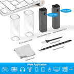 walrfid 2 Pack Computer Screen Cleaner, MacBook Screen Cleaner Spray and Wipe, Electronic Computer Laptop Cleaning Kit for iPad Pro, iPhone, Smartphone, Monitor, Car Display, Tablet, TV Screens, Grey