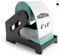 Vazioyar Thermal Label Holder for Rolls and Fan-Fold Labels, Sticker Roll Holder Work with Desktop Label Printer, Label Stand Shipping Supplies for Home Office(Black)