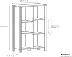 ClosetMaid 16053 Premium Adjustable 6-Cube Organizer, Weathered Oak