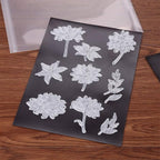 20Pcs/set Large Size Dies & Stamp Storage Bags and Soft Rubber Magnetic Sheets for Die Cuts Resealable Magic Sticker Storage Pockets Organize Envelop Pockets Magnetic Sheets for Collets Cutting Dies