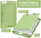 Sooez Clipboards with Storage, High Capacity Clip Boards 8.5x11 with Storage, Heavy Duty Nursing Clipboard Folder, Plastic Clipboard with Pen Holder for Women Teachers Work, School & Office Supplies