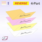 NextDayLabels - Superior Carbon-Less NCR, Pre Collated Paper, 500 Sheets Per Pack (8-1/2" x 11" 4 Part Reverse, 5915)