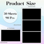 STARLIBOO Removable Colored Labels Stickers, 3X5 Inch Removable Large Label Stickers for Moving Boxes and Storage Bins- Waterproof- Tear Resistant (Black)