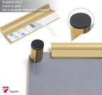 Gold Metallic Glossy Mirror Small White Board with Nail Support, Mini Desktop Glass Whiteboard, Desk White Board Dry Erase with Accessories, Stenography Artifact for Office Homeschooling Décor, 8x6''