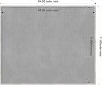 Amanti Art Silver Framed Magnetic Board 41x49 Oversize Vision Board for use with Magnets, 100% Metal Sheet to Display Items as Office Decor or for Home Organization in mudroom, Kitchen or Kids Room