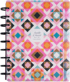Happy Planner Undated Plans + Notes Monthly Planner Notebook Journal, 4-Month Planner, Homespun Theme, Classic Size, 95 Pages, 4 Dividers, 12 Planner Sticker Sheets, 7" x 9 3/4"