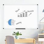 VIZ-PRO Magnetic Whiteboard/Dry Erase Board, 48 X 36 Inches, Pack of 2