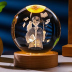 C&M 3D Harry Potter Crystal Ball Night Light, Harry Potter Figurine Lamp, Decorative Glass Sphere Ball Paperweight Crystal Sea Animal Decorations for Home