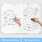 48 x 36 Inches Glass Whiteboard, Magnetic Glass Dry Erase Board for Wall, 4' x 3' Brilliance White Board for Office, Home, School