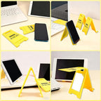 Funny Office Desk Accessories,Office Cubicle Decor,Desk Decor,Phone Holder Mirror Acrylic Table Signs， Team Humorous Gag Gifts for Coworker Supervisor Leader Designer Cashier Manager (No One Cares )