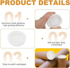 PATIKIL 100 Pcs Mailing Tube Plastic End Caps 1.7" ID PE Round Cardboard Shipping Tube Lids White Protective Poster End Caps for Paper Documents Artwork Storage