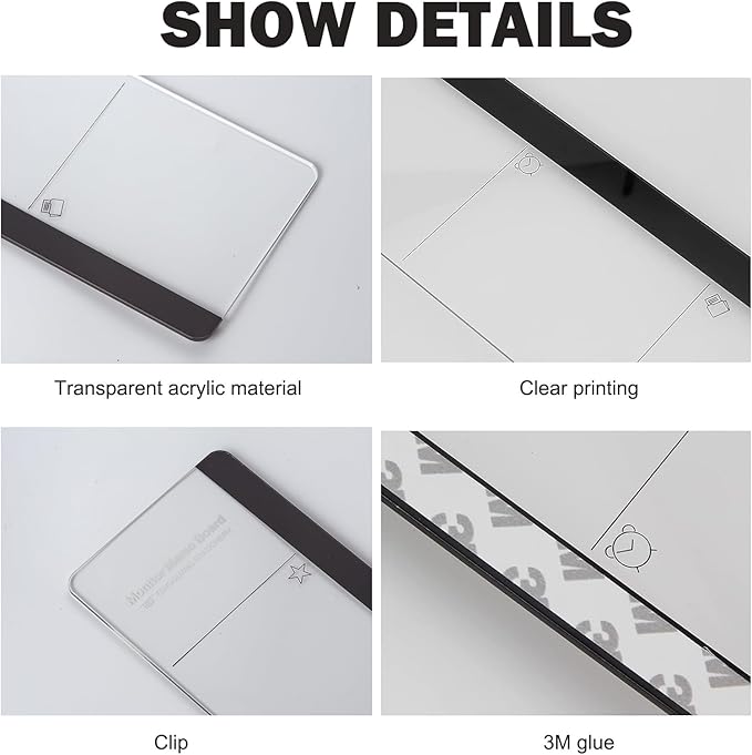 Office Desk Accessories 2pcs Multifunction Computer Monitor Memo Board - Office Supplies for Women Men Computer Sticky Note Holder Home Decor (function Monitor Memo Board)