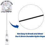 Sorry I'm Late I was Dilly Dallying Funny Silly Goose Nurse Badge Reel, Cute Retractable ID Card Pediatric Badge Holder, Name Tag Badge Buddy for RN CNA Nurse Nursing Student Teacher Social Workers