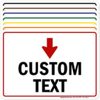 Custom Arrow,Custom Directional Sign, Down Arrow,7x10 Inches, Rust Free .040 Aluminum, Fade Resistant, Made in USA by My Sign Center