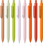 Piochoo Gel Pens, 8 Pcs 0.5mm Black Ink Pens Fine Point Smooth Writing Pens, High-End Series Pens for Journaling Note Taking, Cute Office School Supplies Gifts for Women Men