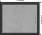 Amanti Art Black Framed Magnetic Board 18x22 Small Vision Board for use with Magnets, 100% Metal Sheet to Display Items as Office Decor or for Home Organization in mudroom, Kitchen or Kids Room