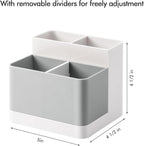 Poeland Desktop Storage Organizer Pencil Card Holder Box Container for Desk, Office Supplies, Vanity Table