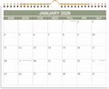 2026 Calendar- Wall Calendar 2026-2027 Runs from January 2026 to June 2027-18 Months Calendar with Thick Paper for Home or Office, 8.5 x 11 Inches, Green