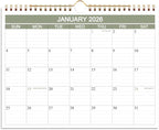 2026 Calendar- Wall Calendar 2026-2027 Runs from January 2026 to June 2027-18 Months Calendar with Thick Paper for Home or Office, 8.5 x 11 Inches, Green