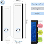 Zonon 24 Pieces Computer Monitor Notes Screen Monitor Memo Board Sticky Note Holder Message Board Computer Side Panel for Office Home Desktop Left and Right